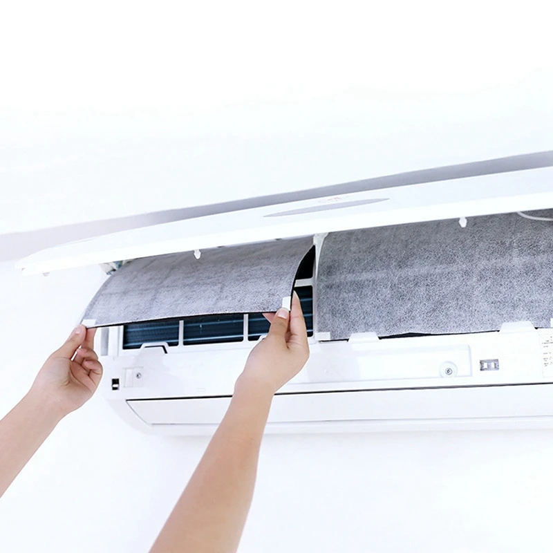 36 buah filter AC penutup Outlet angin, jaring katun pemurni AC meja potong adhesi sendiri 40x35CM