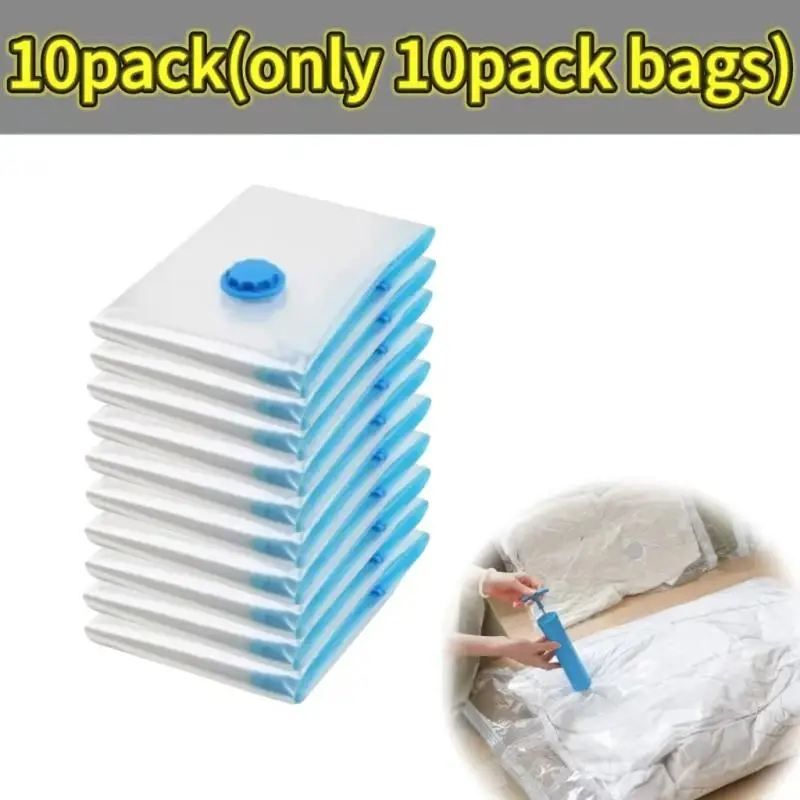 1-10 stuks verdikte vacuümcompressiezak, transparante quiltvacuümzakken, opbergzakken, huishoudelijke kledingopslag en sorteerzak