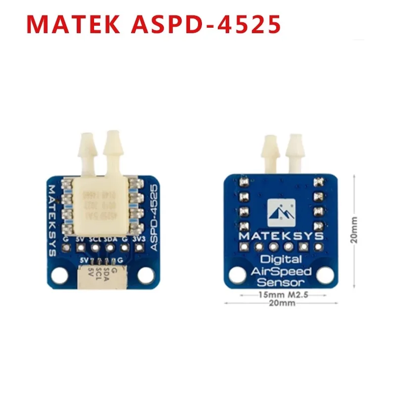 

MATEK ASPD-4525 F4 F722 765 WING IANV Flight Control Sensor Airspeed Meter
