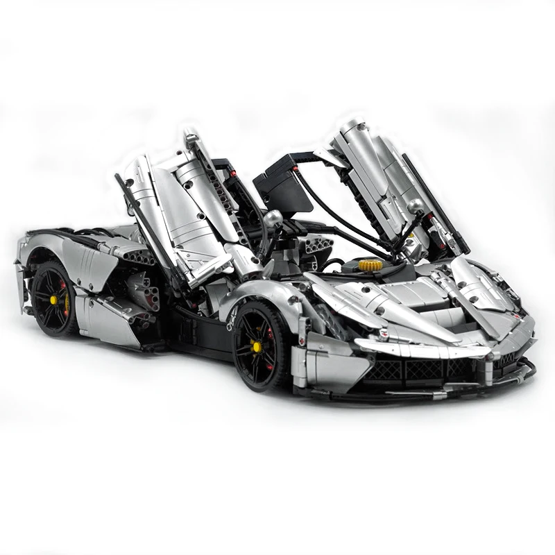 1:8 personnalisé argent technique CADA C61505 ville Sport véhicule de course modèle blocs de construction brique Puzzle bricolage jouets cadeaux de noël enfant