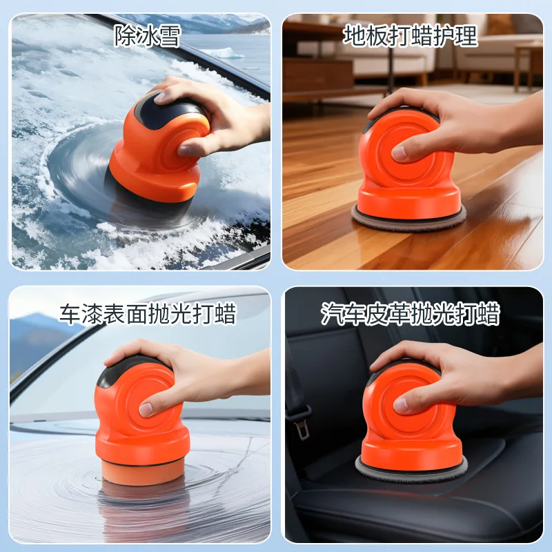 3 Inch Car Polishing Sponge Pad Kit with Handle, Handheld Waxing and Buffing Applicator Set for Auto Paint Care, Detailing and