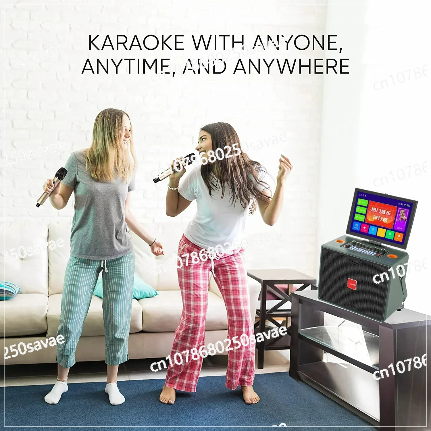 Home Party Machine with Touch Screen, Karaoke Player, 150W, 14.1 