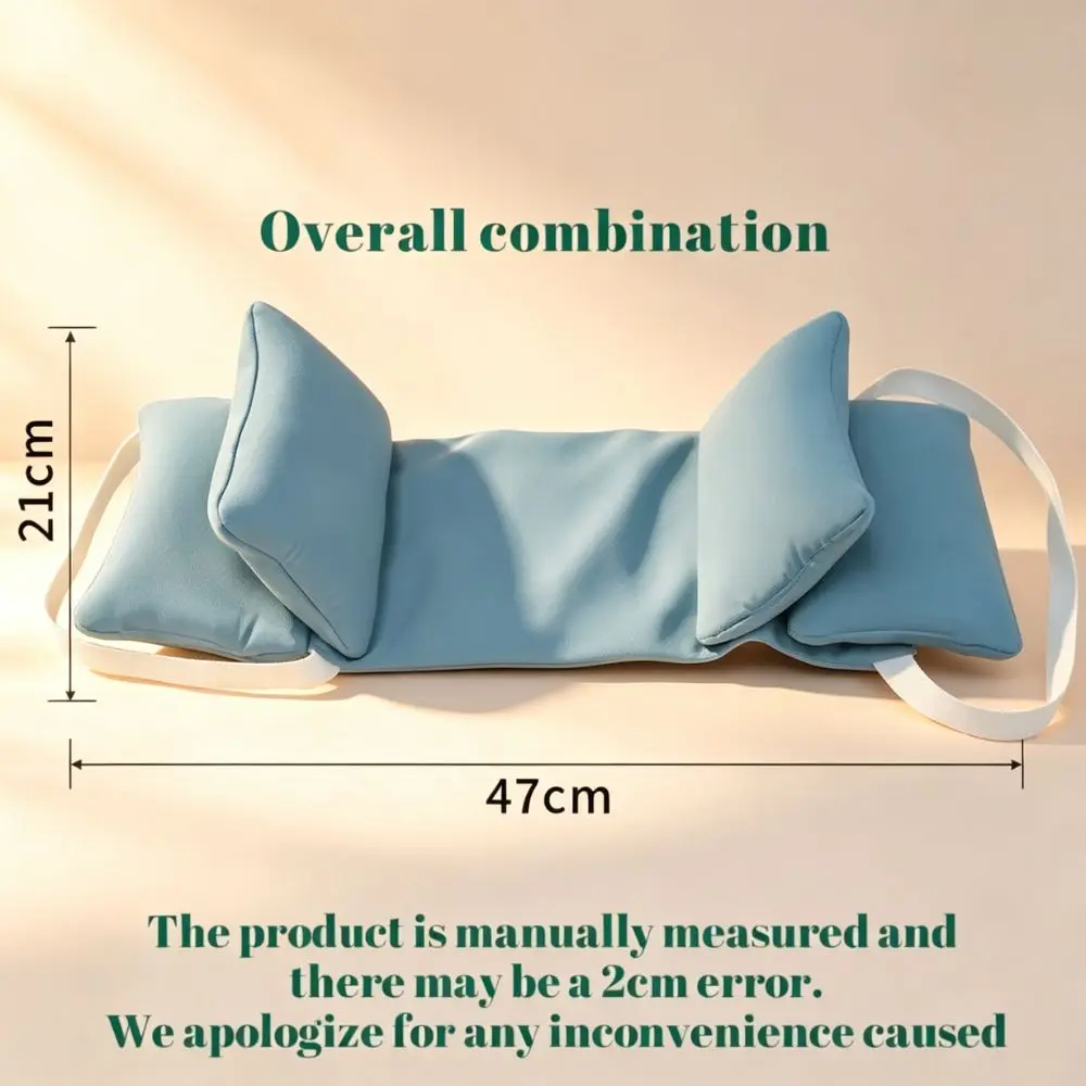 Elderly Anti Side Deviation Fixed Pillow Antimicrobial Cotton Adjustable Soft Inner Core Patient Head Support Cervical Pillow