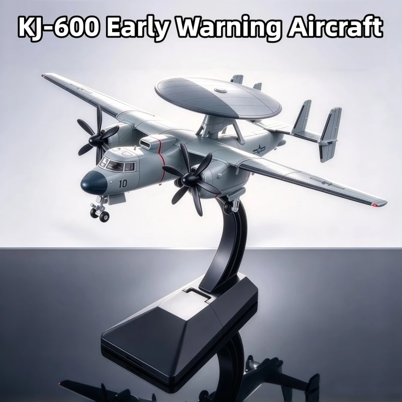 1/72 Scale Chinese New Shipboard KJ-600 Warning Aircraft Building Blocks Pre-colored Fighter Model Toys For Military Fans Gifts