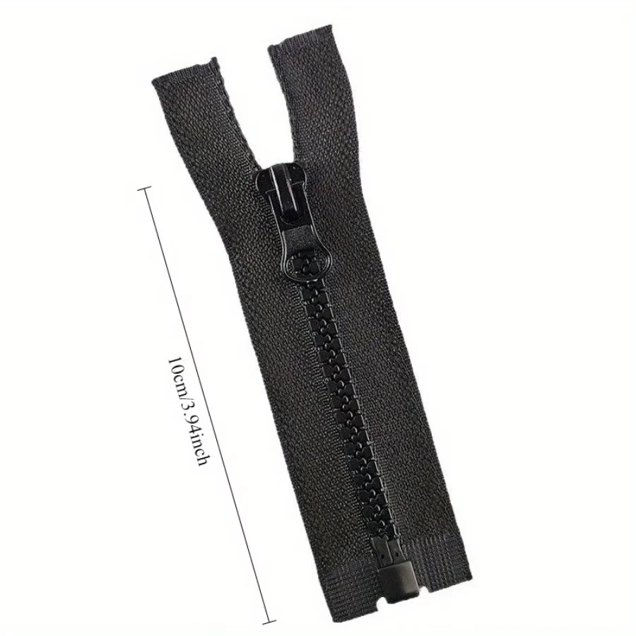 5 Pcs Assorted Colors #5 Resin Open-End Zippers, Single Pull Short Zippers for Pet Apparel, Doll Clothes, Underwear & DIY Handma
