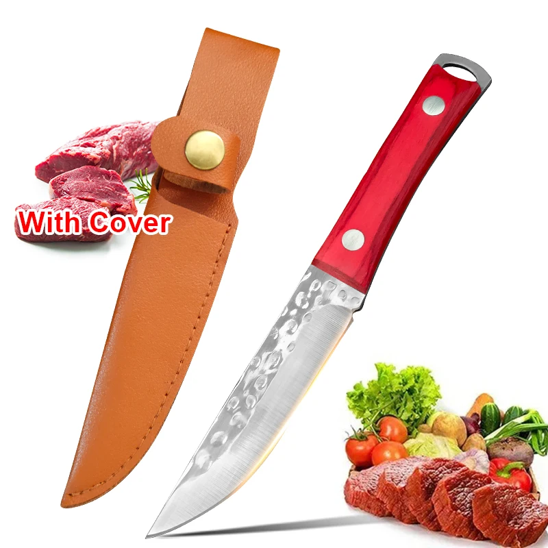 Professional Boning Knife Hand Forged Utility Knife Fruit Slicing Vegetable Cutting Chef Butcher Knives for BBQ Cooking Tools