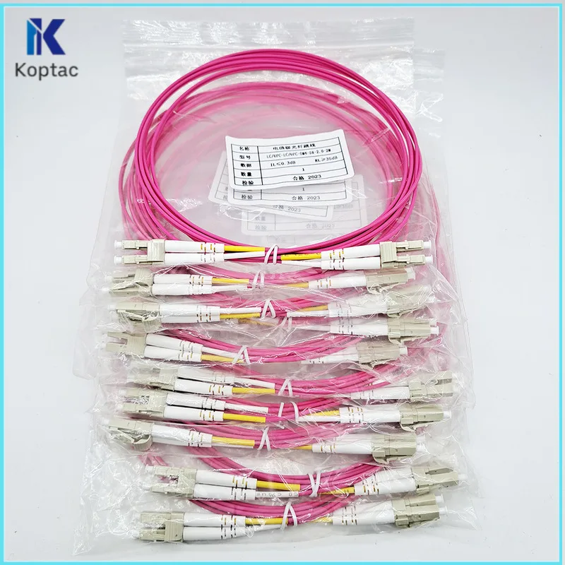 

10Pcs/Lot LC-LC UPC Multi-Mode OM4 Cable 2.0/3.0Mm Multimode Duplex LC-UPC Fiber Optical Jumper Patch Cord 1M/2M/3M/5M FTTH