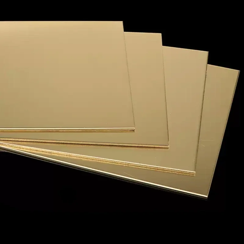 1pcs Brass Sheet Thickness 0.8/1/1.5/2/3/mm Brass Plate Cutting CNC Frame Model Mould DIY Contruction Brass Pad