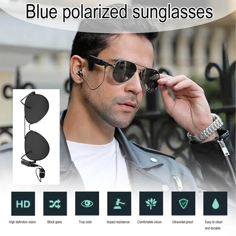 

Blue Tooth Smart Glasses Polarized Sunglasses Intelligent Photochromic Stereo Sport Headset Multipurpose Intelligent Eyeglasses