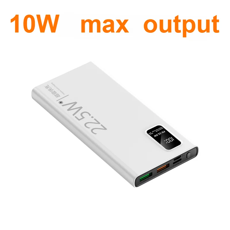 Imagem -02 - Banco de Potência Portátil de Grande Capacidade Carregamento Rápido 20000mah Usb c 22.5w Bateria Sobressalente Externa para Iphone Samsung Xiaomi