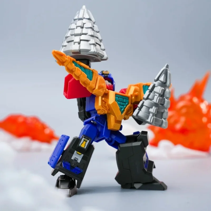 SEMBO BLOCK Metal Card Bot 2 Assemble Building Block Figure Blue Cop Mega Teuleokeo Mega Ambler Model Ornament Toy Gifts view 5