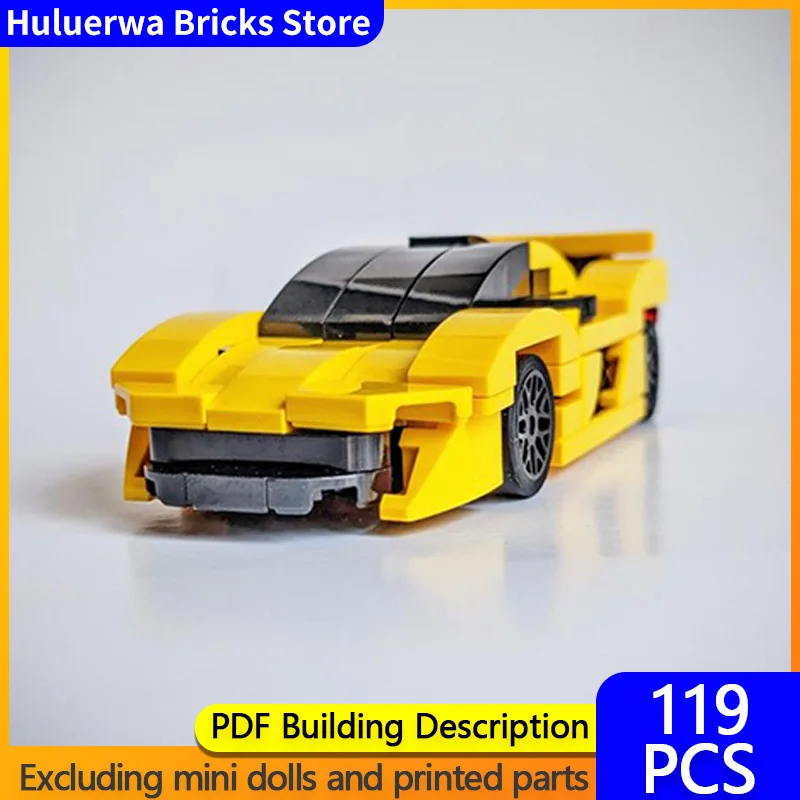

Speed Racing Car Model MOC Building Bricks P1 Top Tier Sports Car Modular Technology Gifts Holiday Assemble Children Toys Suit