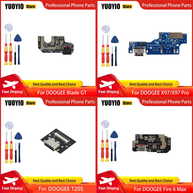 Новый оригинальный для DOOGEE Blade GT Fire 6 Max X97 Pro T20S T20 Mini USB зарядная плата док-станция разъем разъем для зарядки