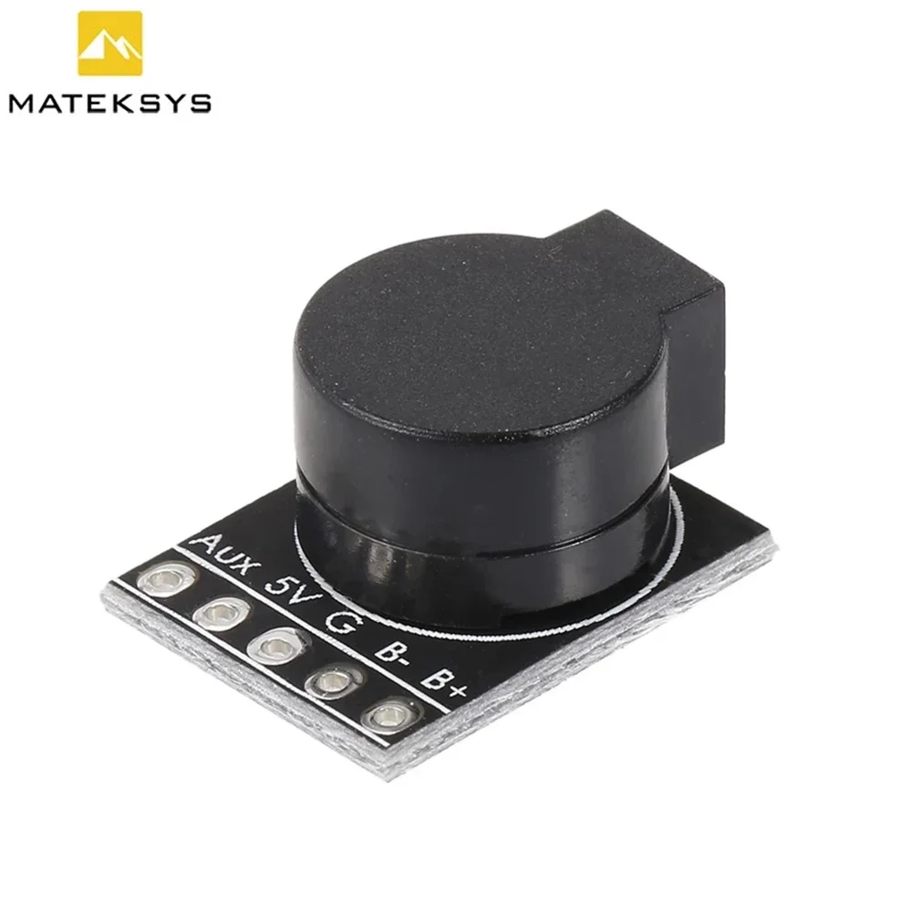 Matek Lost Model Beeper Flight Controller 5V Loud Buzzer Built-in MCU for FPV Drone Multicopters RC Quadcopter Tracking Device