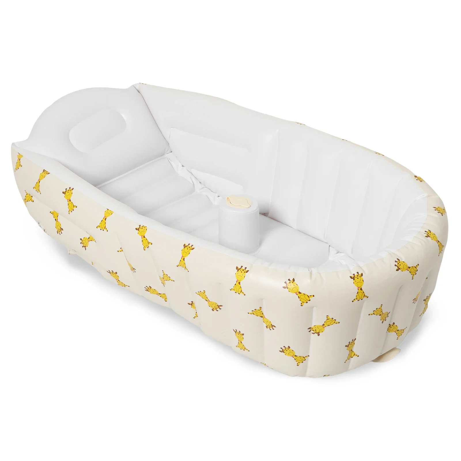 Plastic Foldable Inflatable Baby Bathtub With Built in Air Pump Versatile Anti Slip Inflatable Toddler Tub for Home Travel Use
