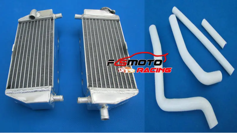 Aluminum Radiator + Silicone Hose For Kawasaki KX125 KX 125 1999-2002 99 00 01 02