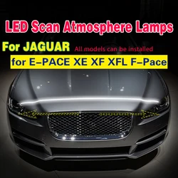1pcs LED DRL For Jaguar E-PACE XE XF XFL F-Pace Daytime Running Light Fog Lamp Scan Starting Car Decorative Atmosphere Lamps DRL