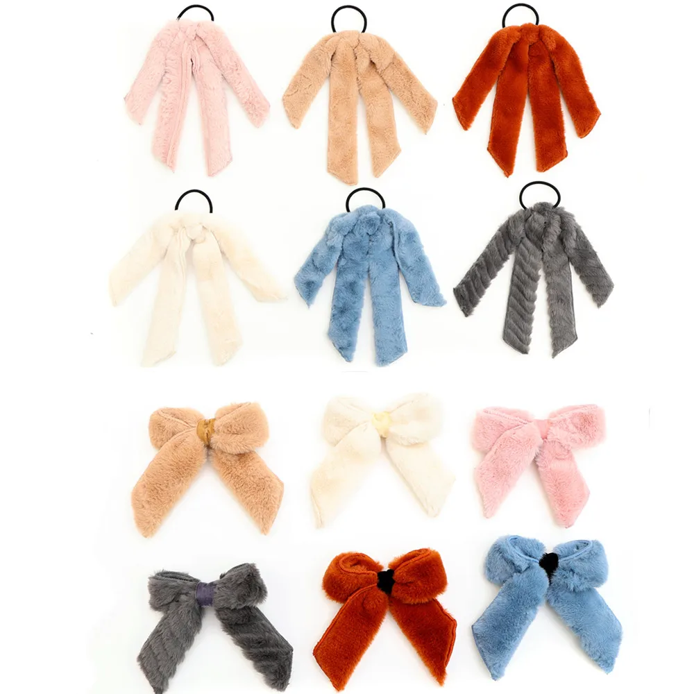 New fur bows Creative Classic All-match Small Bowknot Girl Hair Clips Kids Hairpins Children Hair Accessories