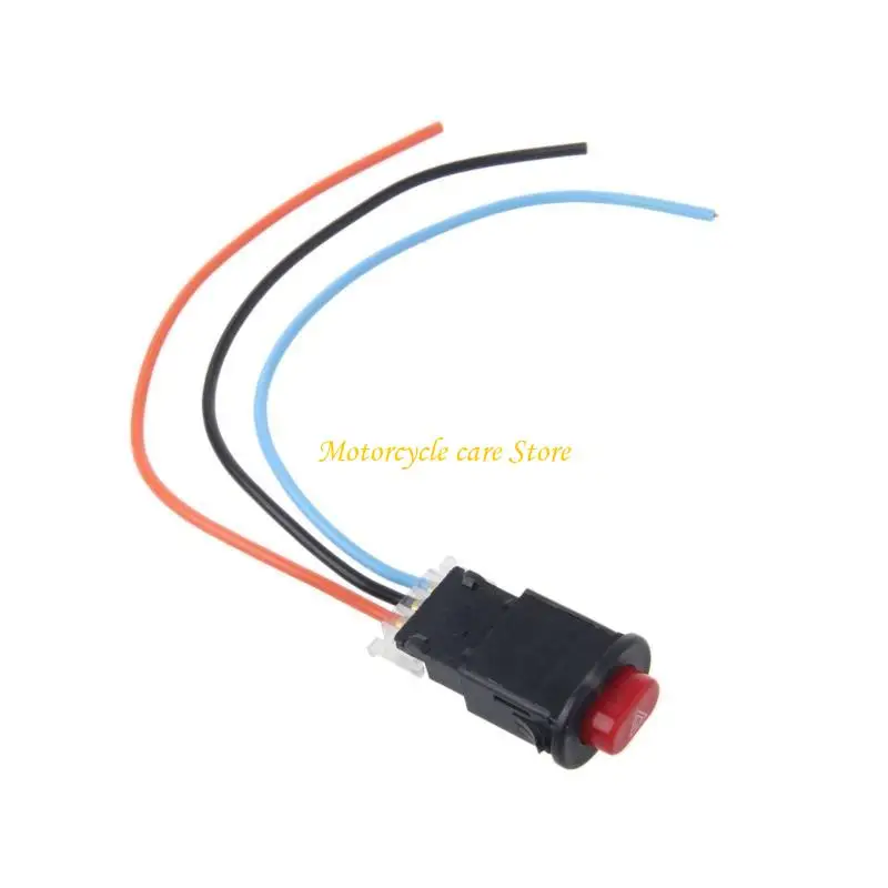 U75f Motocicleta interruptor Botão do interruptor da luz risco VEÍCUL VEÍCELO FLASH AVISO AVISO SINAL Lâmpada