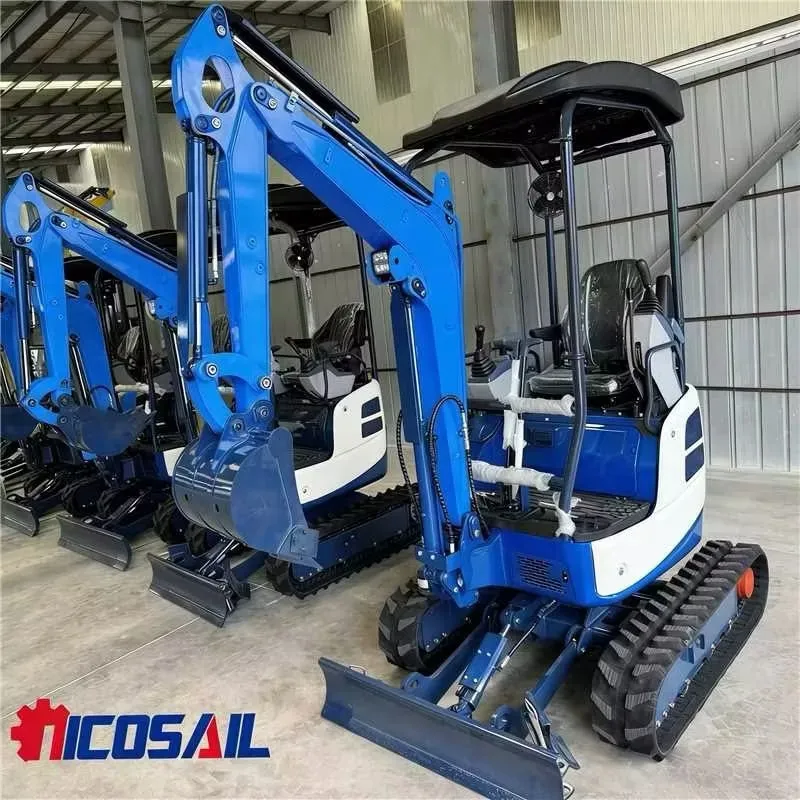 Multi functional 1 ton 2 tons 1.8 household farm garden agricultural track compact mini excavator Pelle excavator