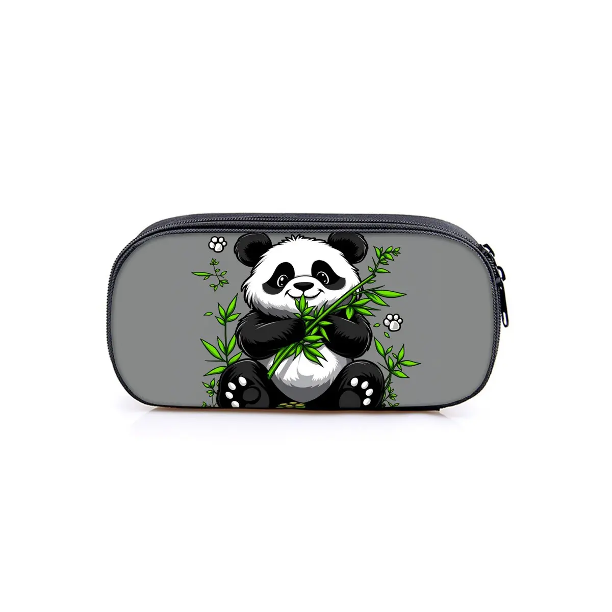 Heißer Verkauf: Panda-Bambus-Print Mehrschichtiges Federmäppchen – Hochwertige 2D-Flach-Cartoon-Stifttasche – Bestes Geschenk für Jungen/Mädchen – Schulbedarf
