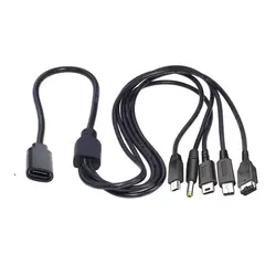 Multi 5 in 1 Type C Female Charging Cable For Nintendo New 3DS Xl Nds Lite Ndsi Ll Wii U For nintendo Gba For Sony Psp 1000/2000