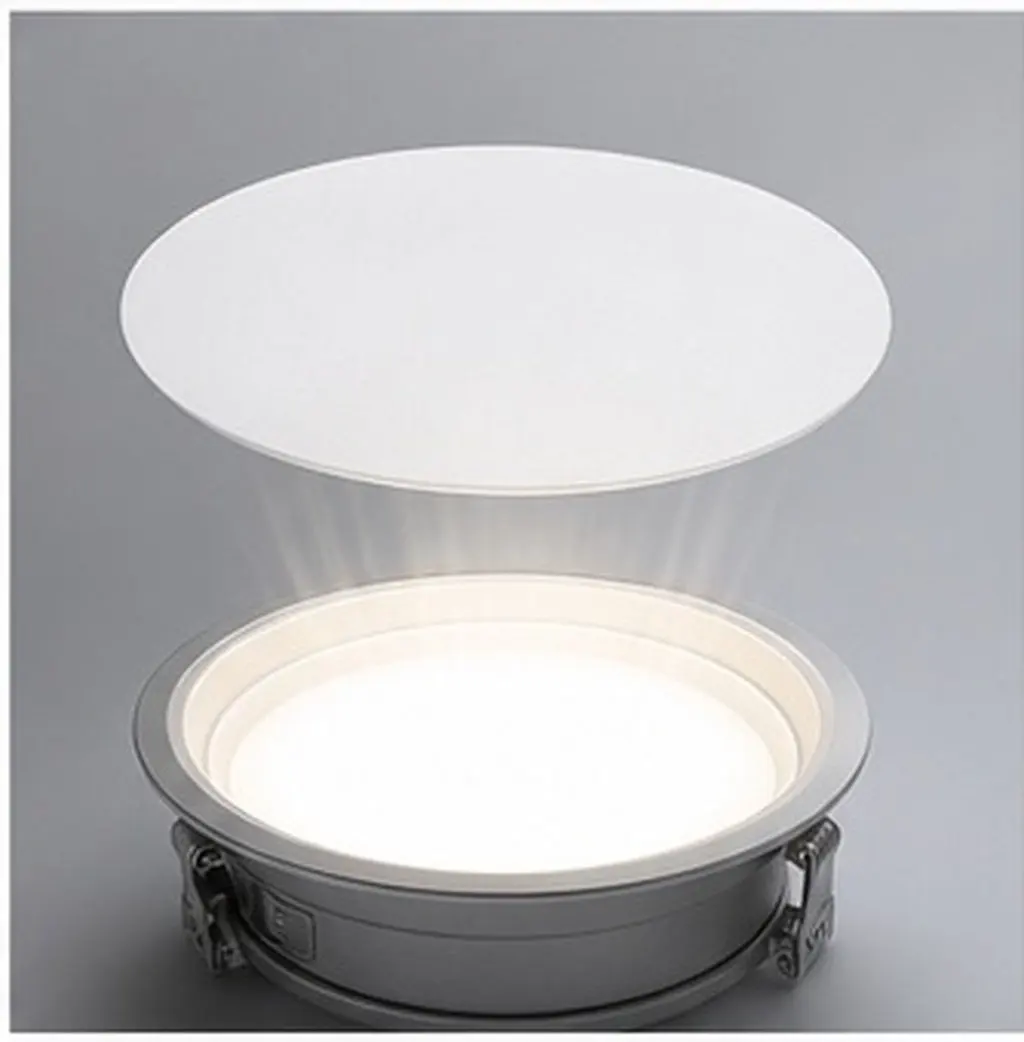 6Pcs Flat Acrylic Lampshade Diffuser LED Downlight Shade Ceiling Light Covers Soft Light Diffuser Lamp Accessories