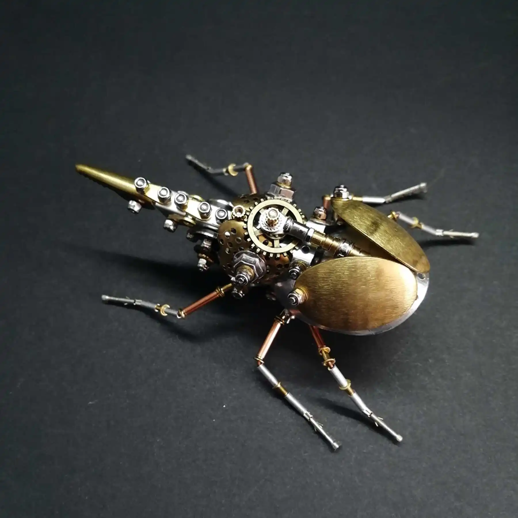 DIY Metal Beetles Model Kit Cyberpunk Mechanical Insects Assembly Dynastes Hercules 3D Puzzle Handmade Toys