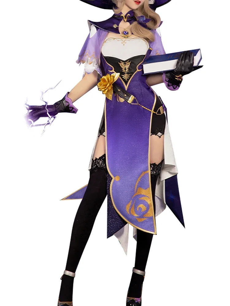 Lisa Dress Hot Game Genshin Impact Cosplay Costume Anime Clothing For Women Activity Party Role-playing Clothing Sizes S-XL 2024