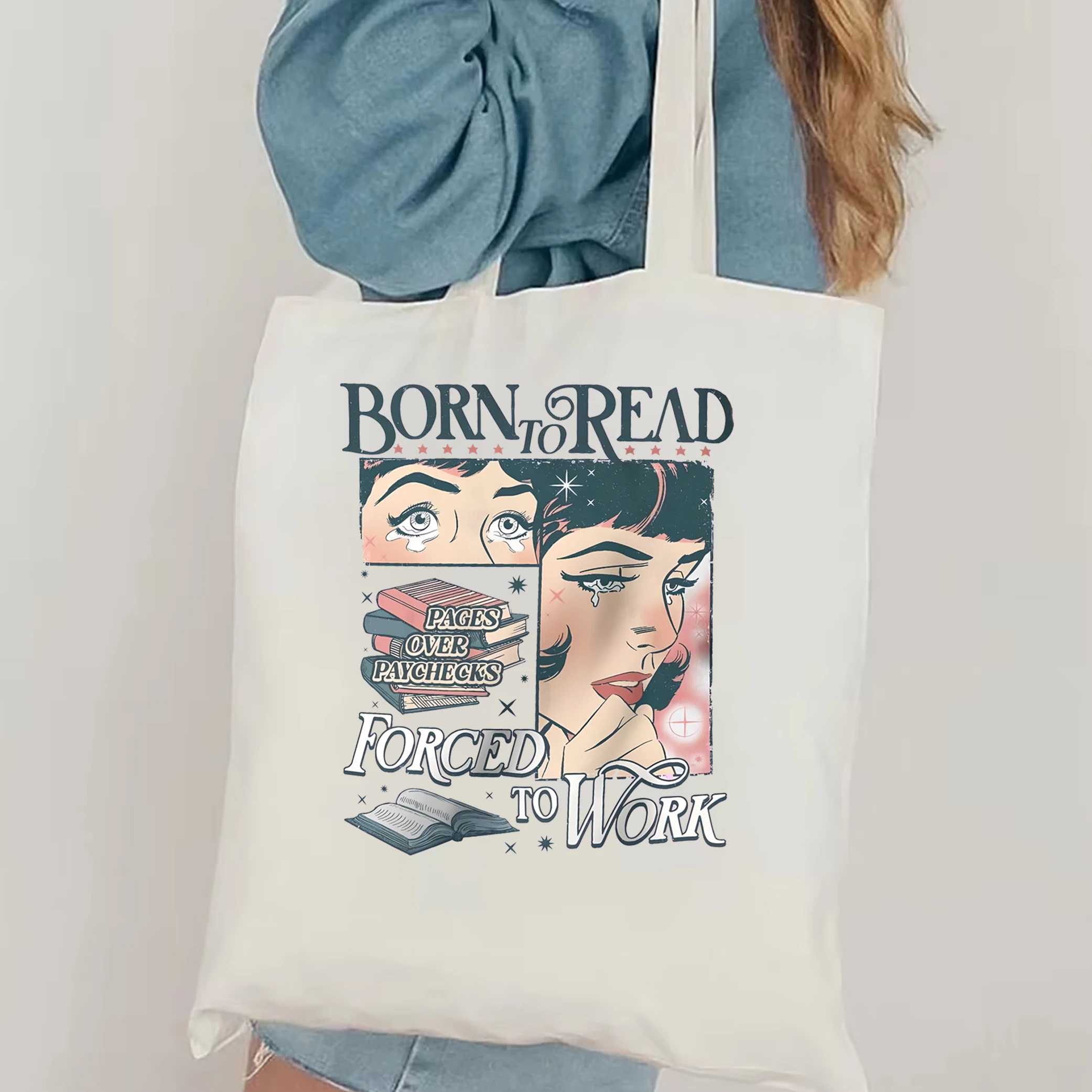 Book Lover Tote Bag Bookish Canvas Shoulder Bag lettore divertente libro Addict Book Lover libri piccanti Dark Romance Book Shirt Gift