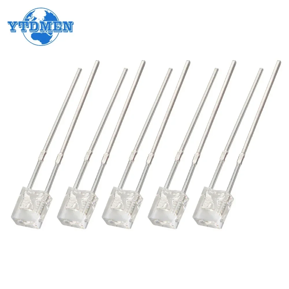 50/100pcs Super Bright 2*3*4mm LED Diode Kit Transparent Luminescence White Green Red Yellow Blue Led Lights Diodes 2x3x4mm