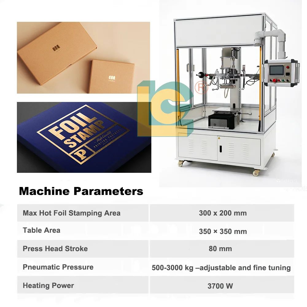 High End Pneumatic Flat Heat Press Machine Premium Quality for  Card and Plate Gold Foil Stamping
