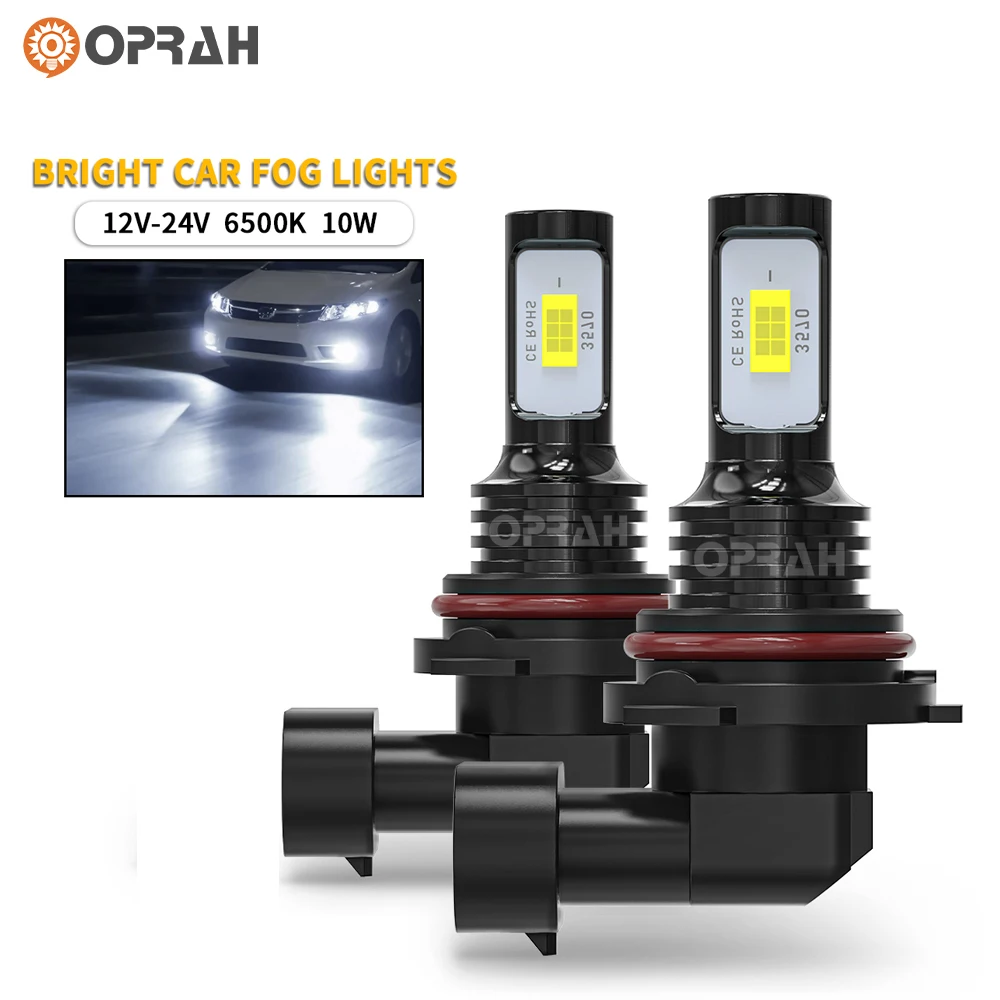 

Oprah 2pcs Super Bright H7 LED Headlight Bulbs H1 H3 H11 9005/HB3 9006/HB4 880 881 H27 LED Fog Lights CSP 3570 2SMD CANBUS 12V