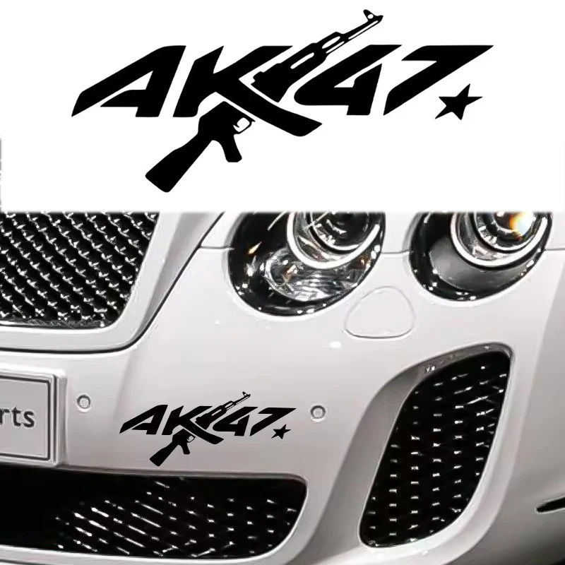 Car Front and Rear Glass Car Stickers Triangle Window Sticker AK Creative Personality Reflective Decals Waterproof Car Stickers