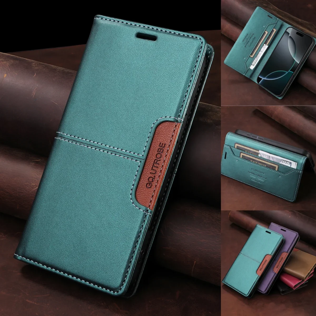 Flip Leder Wallet Case für Samsung Galaxy S25 Ultra S24 Plus S23 A16 A36 A56 A55 A35 A15 A06 A14 A24 A34 A54 Magnetische Abdeckung