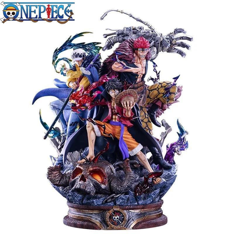 20cm Anime One Piece Figures Luffy Trafalgar D Water Law Eustass Kid Action Figurine Collection Ornament Pvc Model Kid Toy Gift