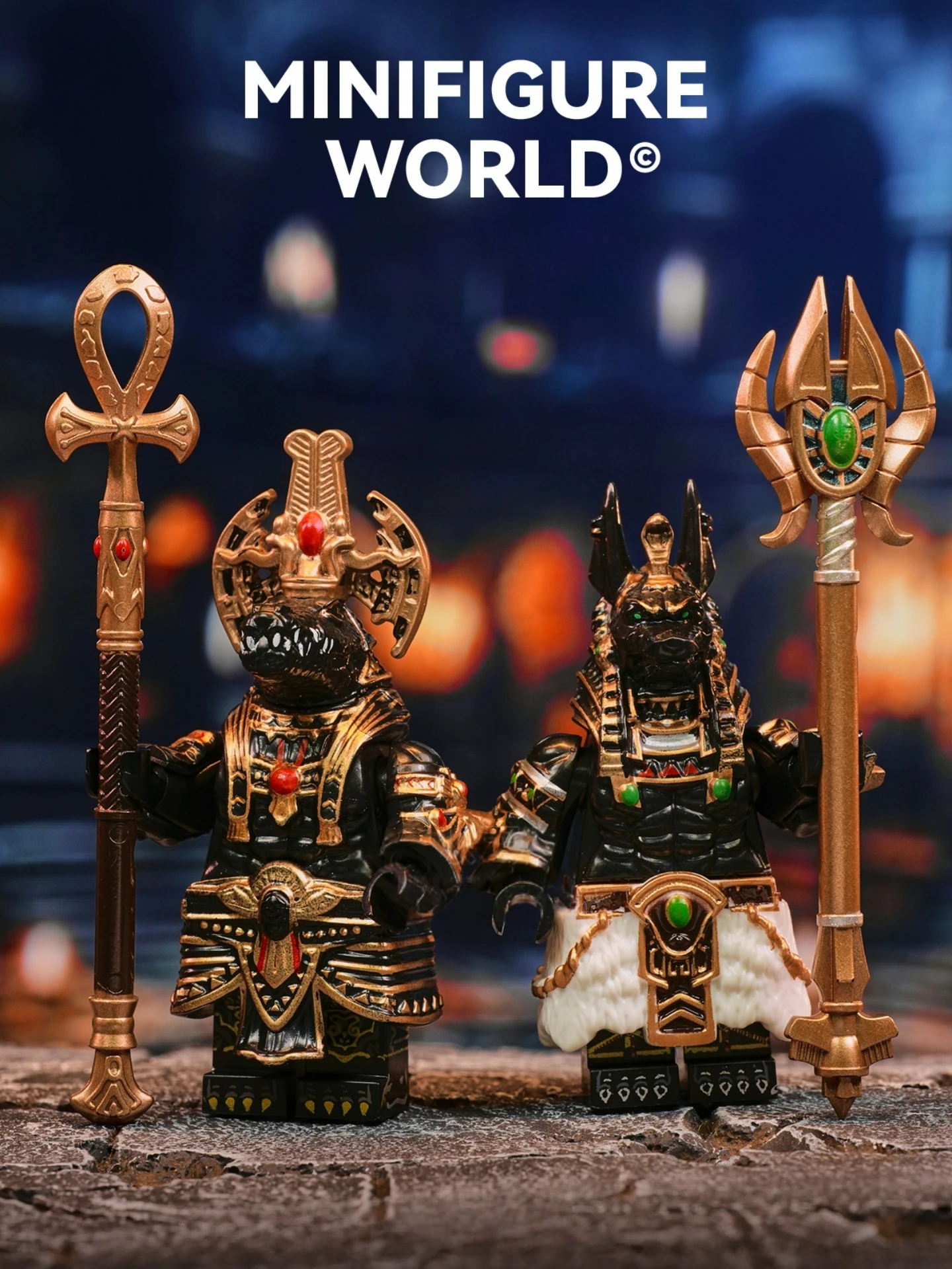 Figura de Blocos de Montar Terceirizada: Deus Anúbis, Deus do Morte, Deus Crocodilo, Deus Sol, Catrice, Esportes de Luxo ao A...