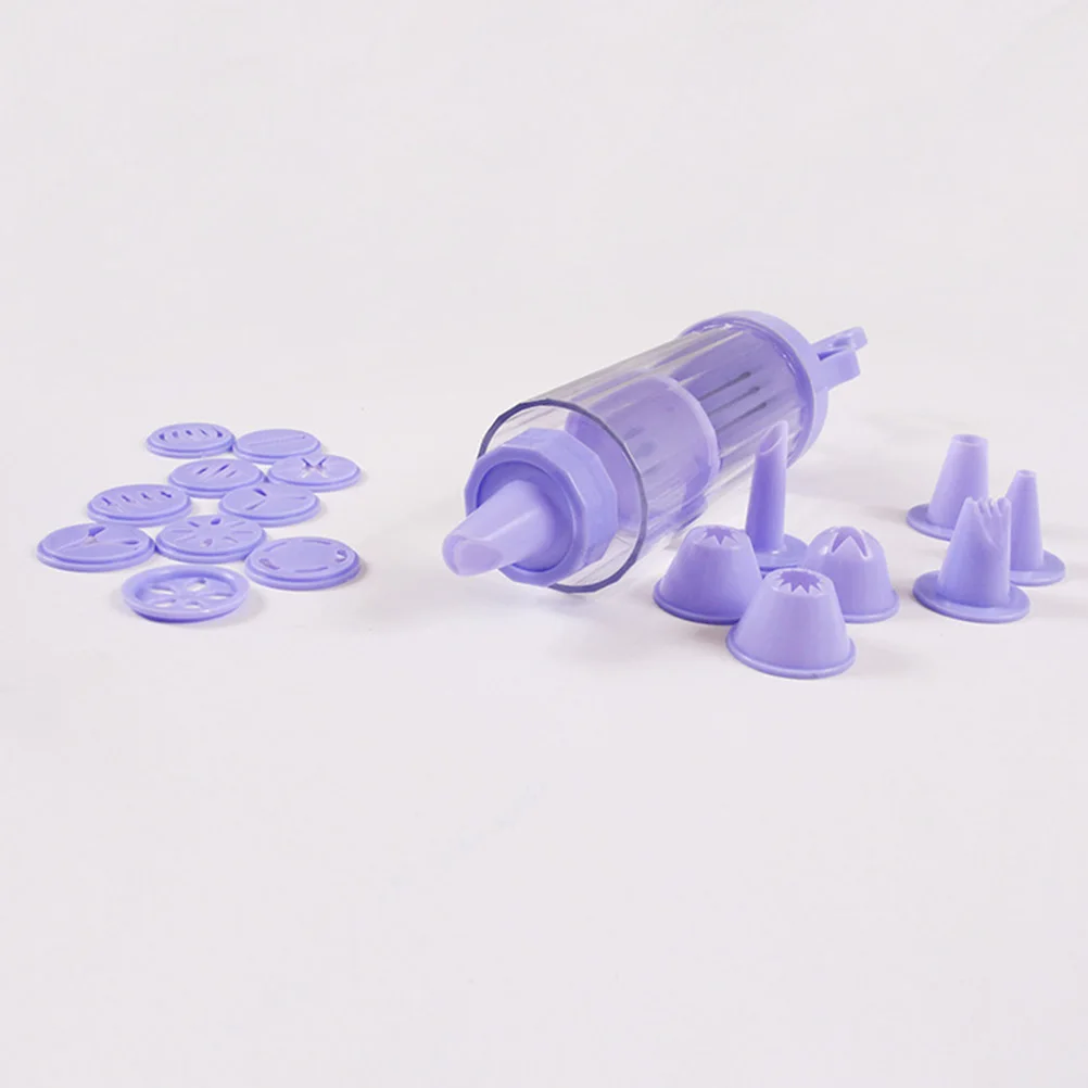

Cookie Press Set Maker with 8 Icing Tips Floral Baking Tool for Cake Cupcake Decoration Dessert Supplies