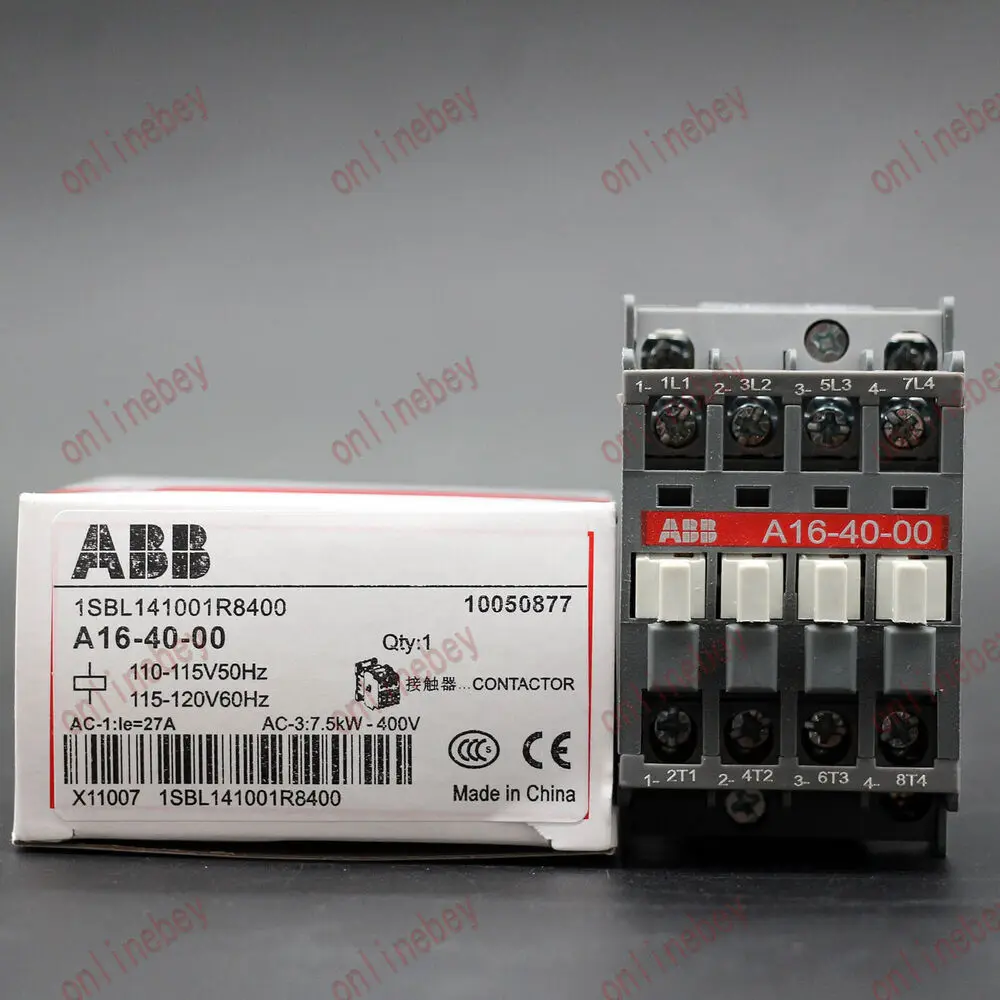 

one new abb Contactor A16-40-00 110V~120V SPOT STOCK