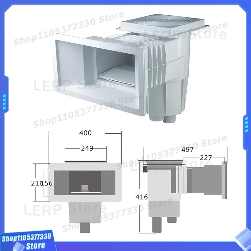 Customizable Pool Skimmer Accessory Set for Above Ground Swimming Pools UL CE Certified OEM Service Available Adjustable Size