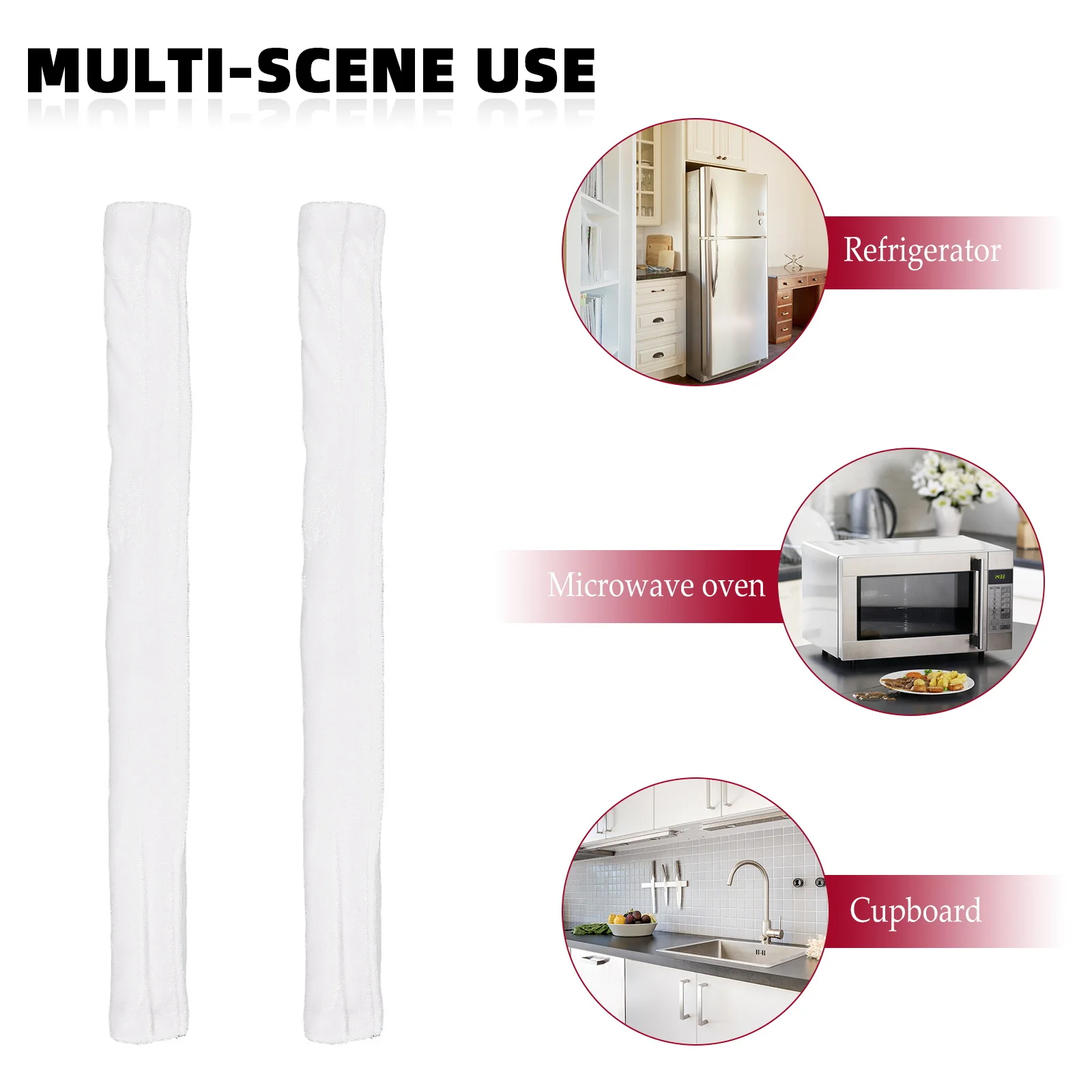 

2Pcs Non-Slip Appliance Handle Cover Refrigerator Door Oven Fridge Freezer Microwave Kitchen Cabinet Grip Protector
