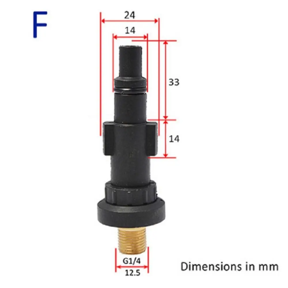 Wand Lance G1/4 Fitting for Karcher Foam Generator Pressure Washer Spray Torch Nozzle Quick Connector External Thread Adapter