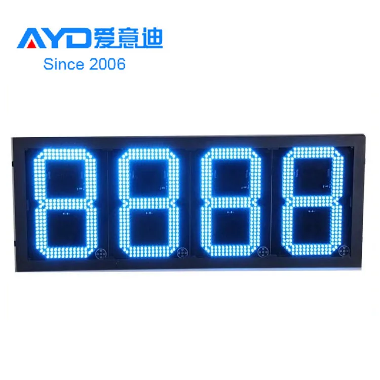 Lengthy Competitive Price Outdoor LED Billboard 7 Segment LED Display Gas Station LED Price Changers