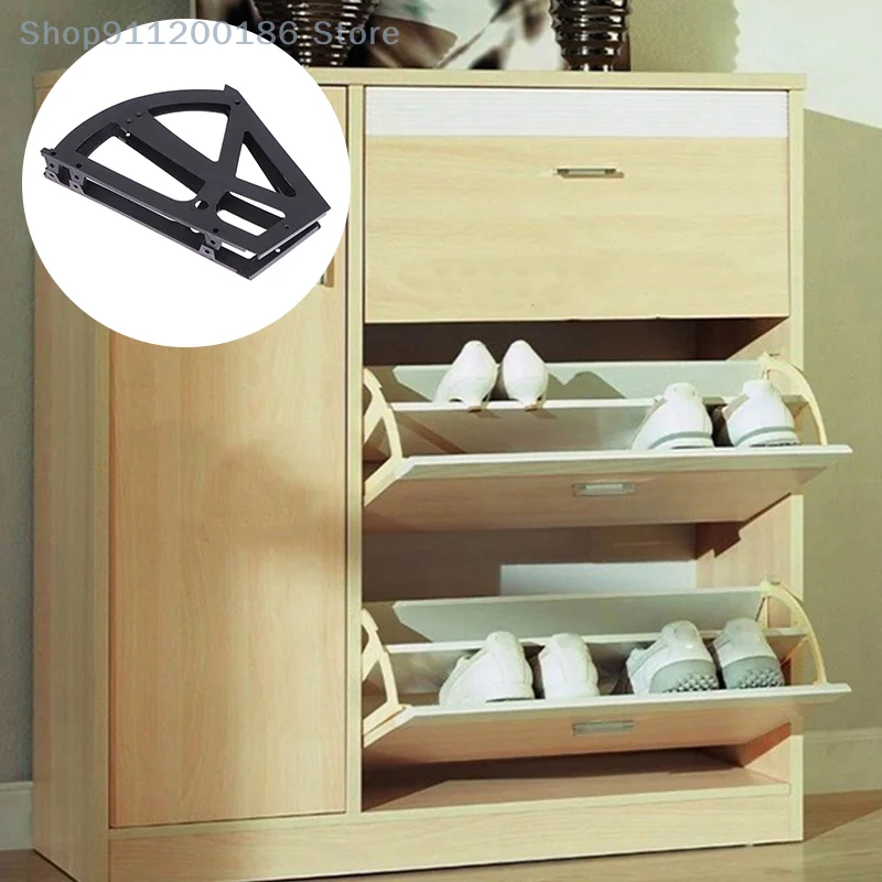 1 Pc plastic shoe hinge fitting for shoe racks drawer storage shelves flip-flop furniture kitchen hardware accessories