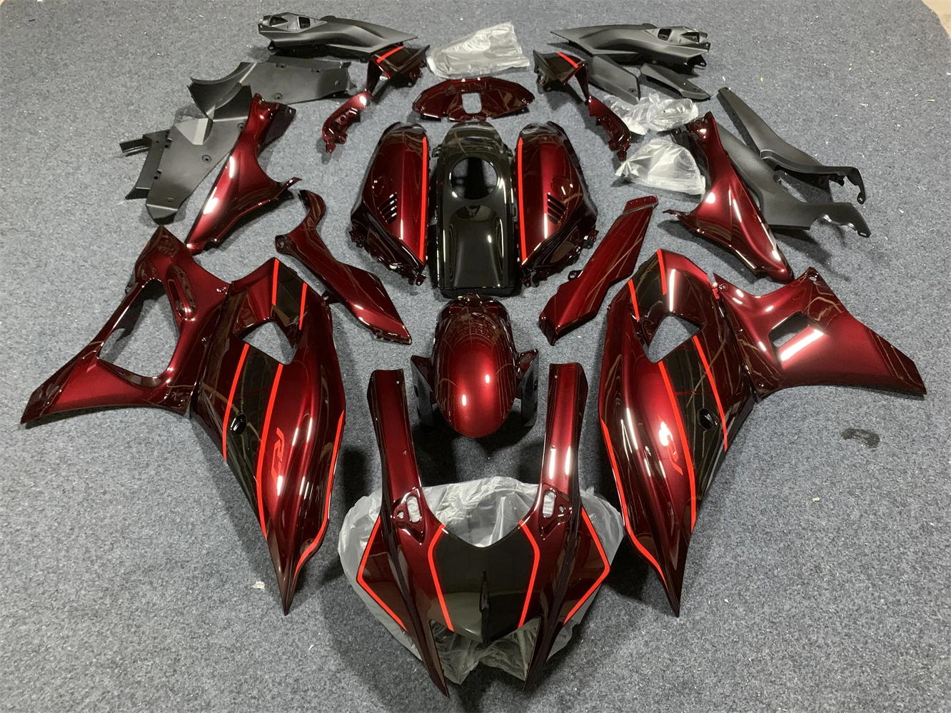 Motorcycle Fairing kit for Yamaha R7 2022 2023 YZF700 22 23 Year fairing grey Black motorcycle housing Wine red