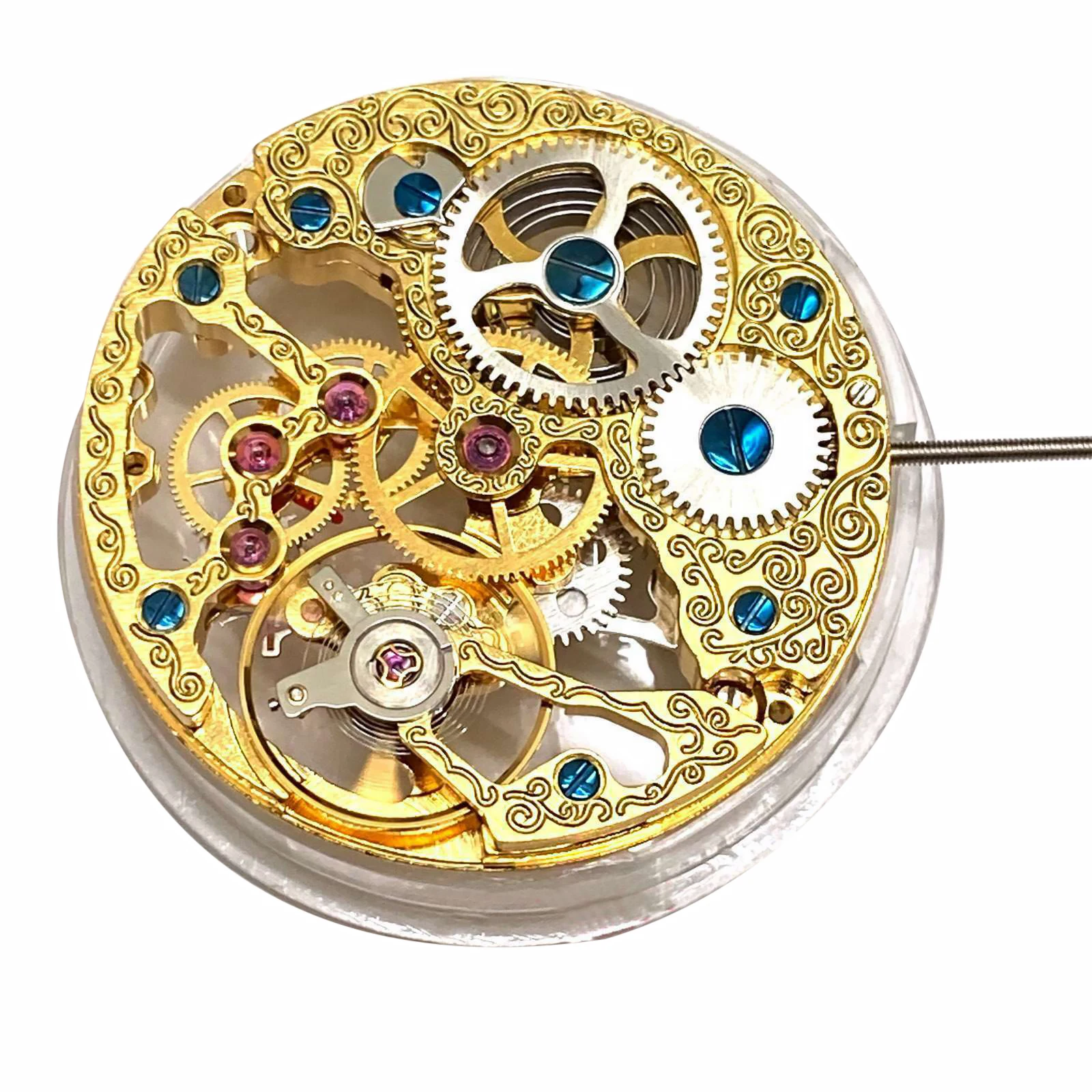 Manual Analog&Hollow Skeleton 17 Jewels Watch Movement For 6497 ST3600 Movement 21600bph Watch Movement Replacement