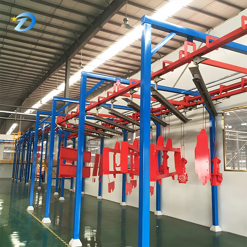 Large Industrial Machinery Surface Spraying Automatic Coating Line Product Hanging Spraying Production Line