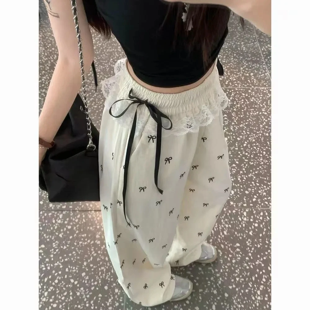 パンツ レディース 韓国 秋 カシミア風 プリーツ フレア アーバン チェック柄 スプライス オーバーサイズ ファンキー クラシカル ミニマリズム パッチワーク