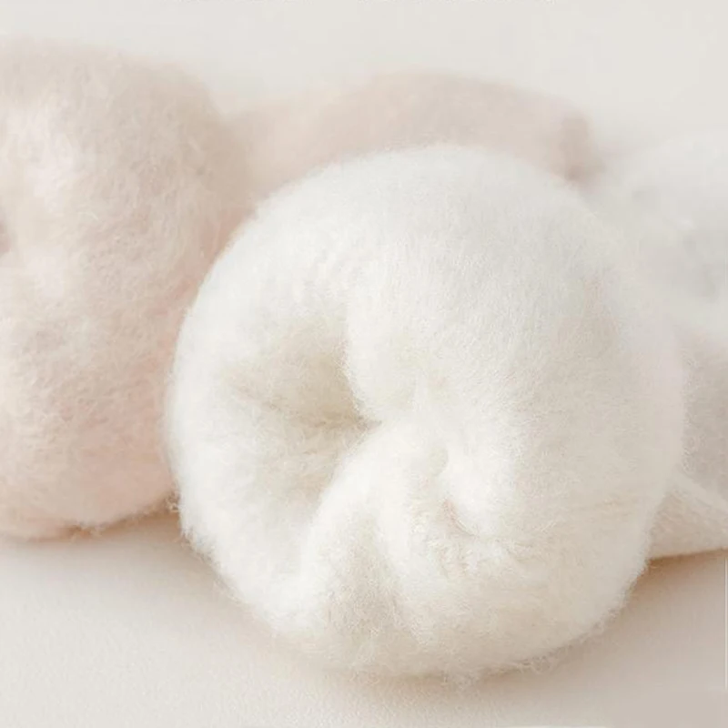 3 أزواج من الجوارب النسائية الدافئة الكشمير بعد الولادة 2025 الشتاء الراحة قصيرة أفخم النساء الحوامل الجوارب الصوف السميك جوارب القطن #3