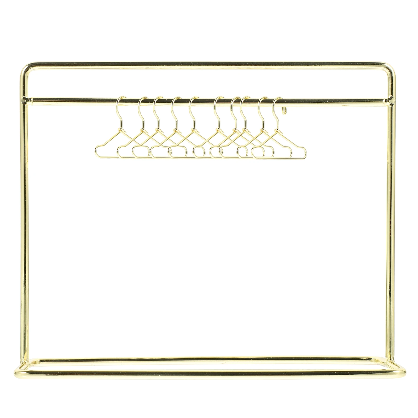 

Mini Hanger Clothes Stand Rack Clothing Little Storage Miniature Iron Hangers Metal Hanging